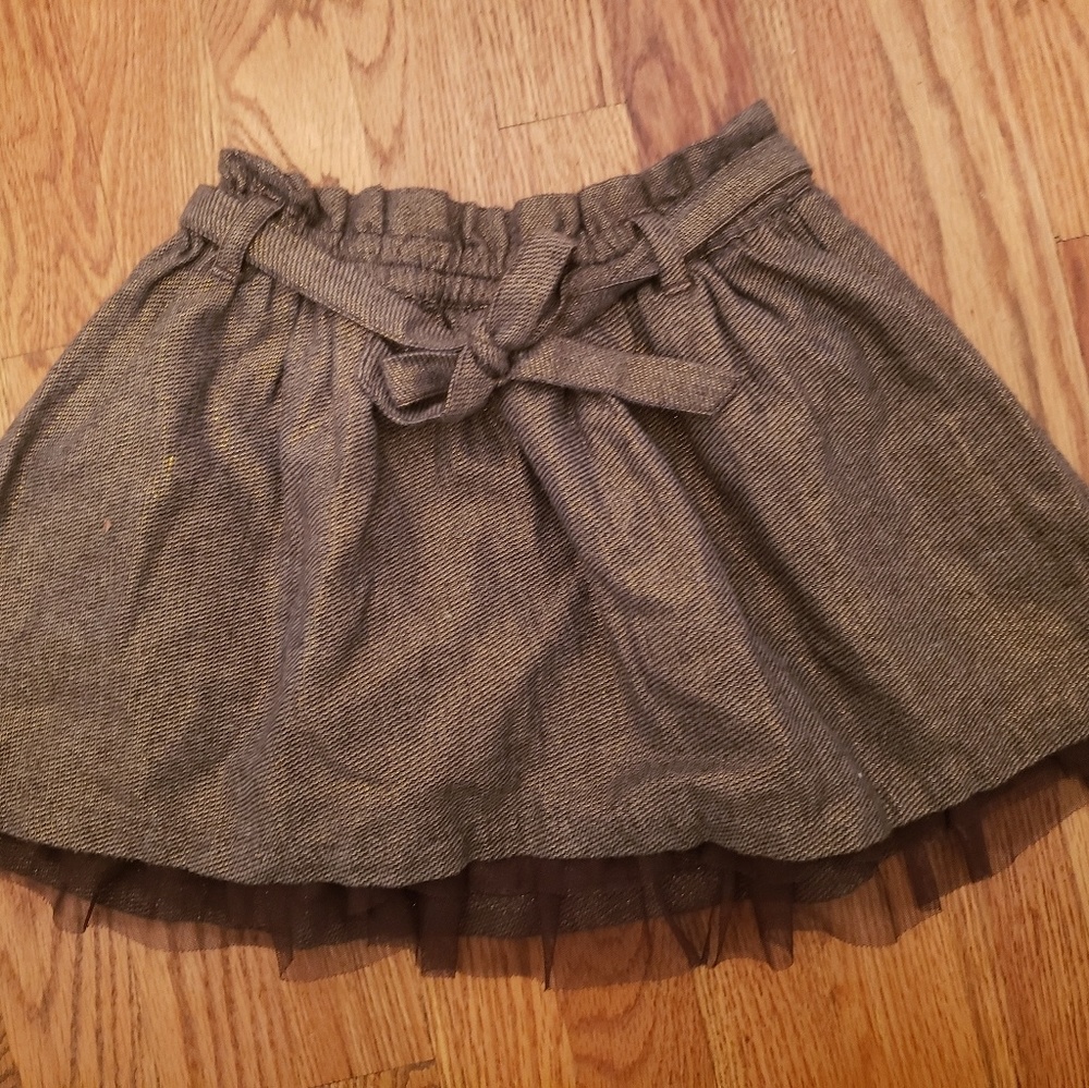 Girls brown with gold details Skirt
